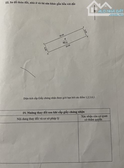Bán đất thổ cư thôn Đông -  xã Tàm Xá - huyện Đông Anh: 85 m2 - giá 170 triệu/m2.