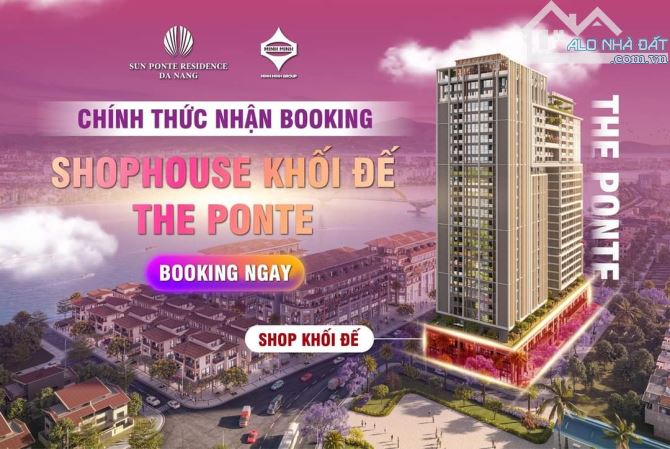 BÁN SHOPHOUSE ĐƯỜNG TRẦN HƯNG ĐẠO - KHỐI ĐẾ SUN PONTE RESIDENCE MẶT SÔNG HÀN, QUẬN SƠN TRÀ