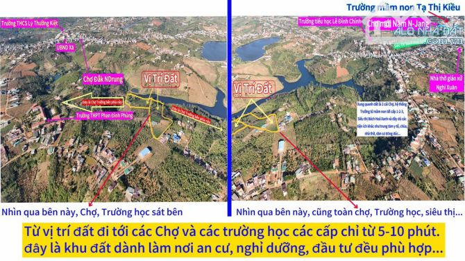 40. đất view hồ giá rẻ, xe tải vào tận nơi, Diện tích trên sổ 2,8 ha, dt thực 3ha. Từ đất - 2