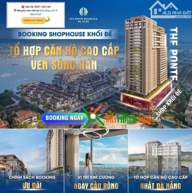 BÁN SHOPHOUSE ĐƯỜNG TRẦN HƯNG ĐẠO - KHỐI ĐẾ SUN PONTE RESIDENCE MẶT SÔNG HÀN, QUẬN SƠN TRÀ - 2