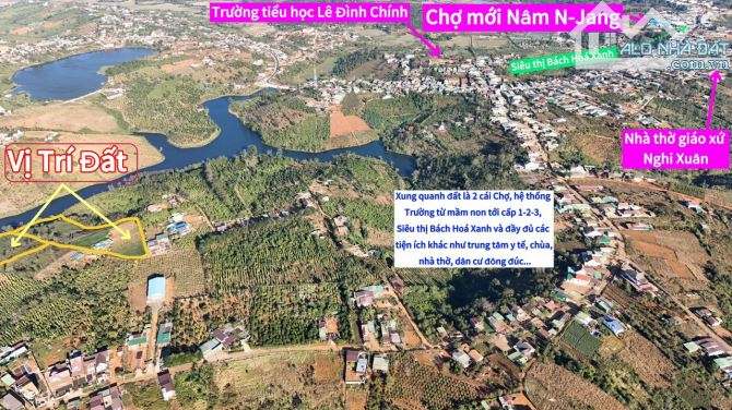 40. đất view hồ giá rẻ, xe tải vào tận nơi, Diện tích trên sổ 2,8 ha, dt thực 3ha. Từ đất - 3