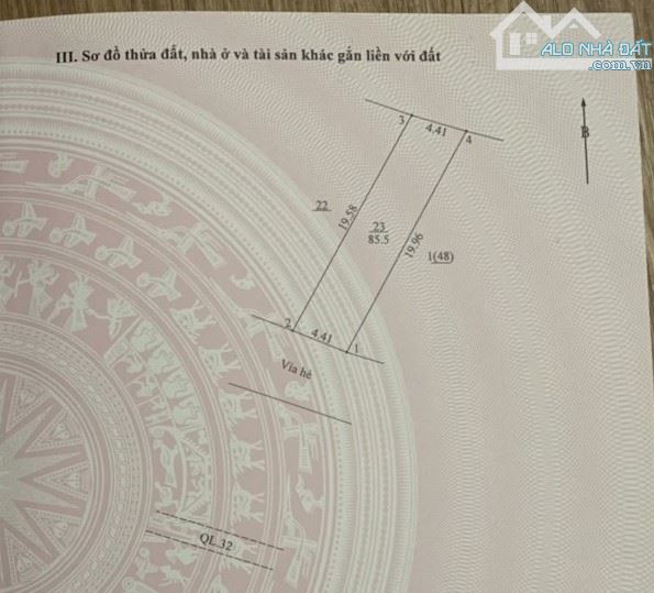 Bán nhà 2 tầng mặt đường 32, thị trấn Phùng, Đan Phượng. - 1