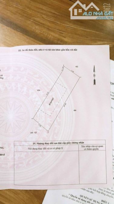 CẦN BÁN LÔ ĐẤT SỔ HỒNG RIÊNG 163M TÂN BÌNH DĨ AN BD - 1