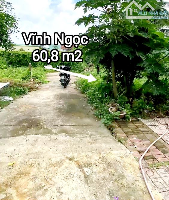 "Bán đất Vĩnh Ngọc, Nha Trang chỉ 1,18 tỷ đường ô tô 3m. Khu dân cư đông đúc, cách sông Cá - 1