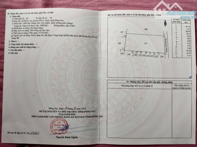 ✨ Ngang 22 dài 46 (Tổng: 1.000m2) QH: ĐẤT Ở 100%, 1/ đường Hùng Vương cách 50m - 4,5Tr/ m2 - 4