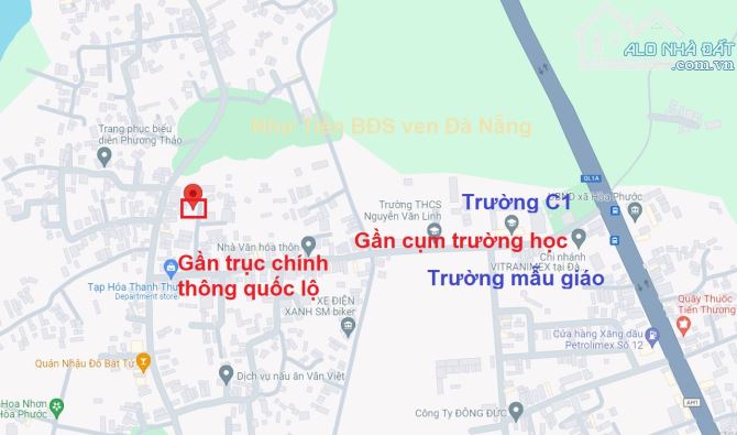 10 Bán đất Hòa Phước, Đà Nẵng: đường bê tông ô tô 130m2 gần trường học - 5