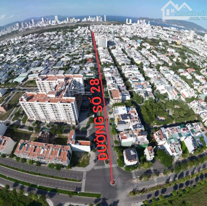 Bán lô đất mặt Đường số 28, Đường Trần Cao Vân, Phước Long, Nha Trang.