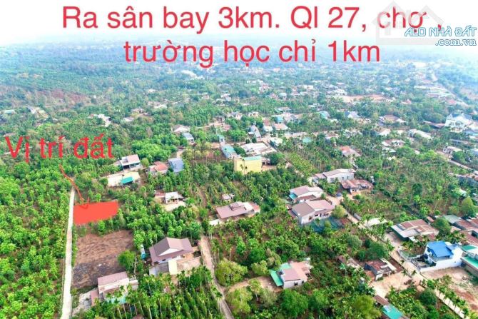 6x28m ĐẤT THỔ CƯ NGAY HẺM QUỐC LỘ 27. NGAY GẦN CHỢ-CẦU BÀ DẦN