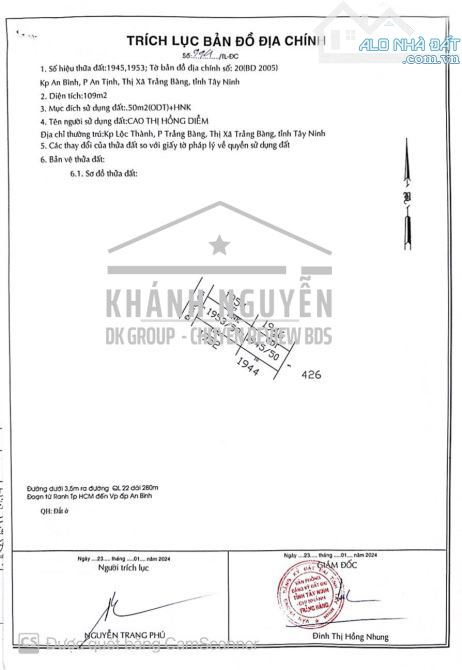 đất thổ cư, ODT ngay sát QL chỉ 200m giá 250tr, kế KCN Trảng bàng, công nhân đông - 4