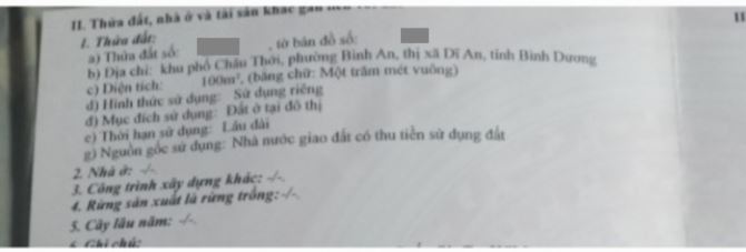 Đất mặt tiền khu tái định cư đại học Quốc gia (Châu Thới), 800 Dĩ An - 6