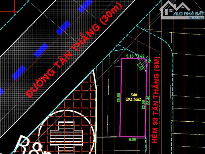 Bán nhà căn góc MTKD Bờ Bao Tân Thắng Tân Phú 8x25m cấp 4 giá 31 tỷ TL (cách AEON 200m) - 1