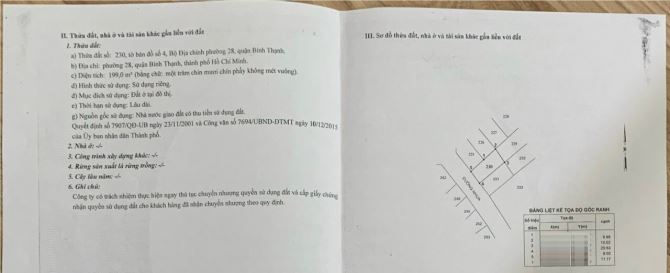 Bán gấp 199m Đất thổ cư khu Biệt Thự Thiên Hà bán đảo Thanh Đa quận Bình Thạnh 10 tỷ - 4