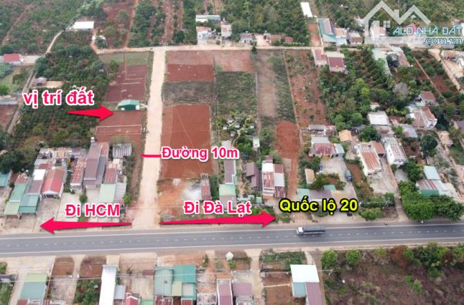 Đất ngay khu du lịch sinh thái Hồ Thanh Bạch thuộc Đinh Lạc, Di Linh. Cách quốc lộ 20 chỉ - 2