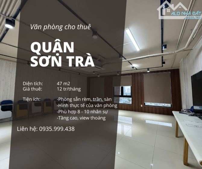Văn phòng quận Sơn Trà 50 m2 – 12 tr/tháng, phòng đẹp như hình, LH: OFFICE DANANG