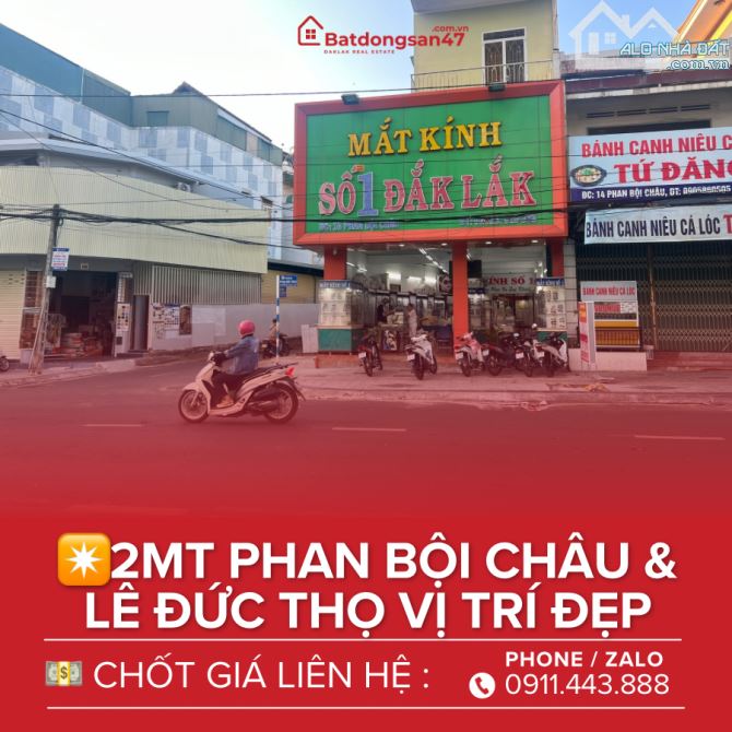 💥BÁN GÓC 2 MT PHAN BỘI CHÂU ĐANG CÓ THU NHẬP 50 TRIỆU / THÁNG