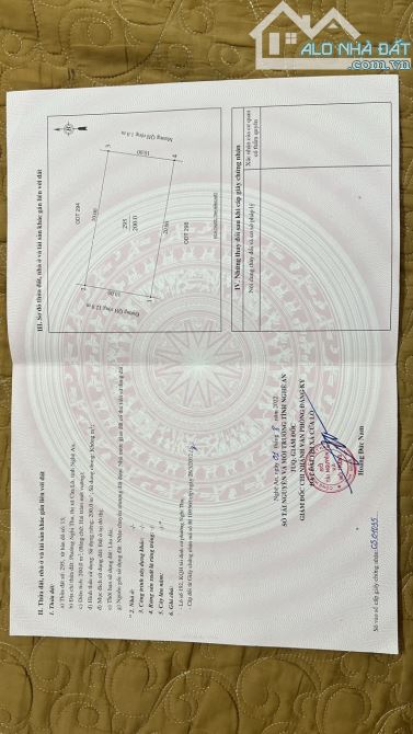 Bán lô đất tái định cư phường Nghi Thu, thị xã Cửa Lò - Diện tích 200m2 - Đất rộng 10m