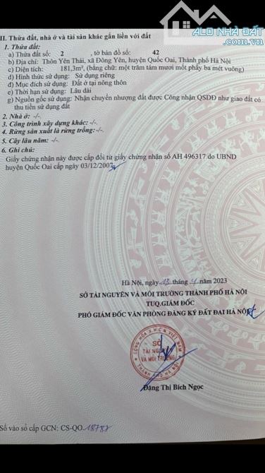 Bán đất thôn Yên Thái-DT 182 m2,MT 9m và 16m.MẶT ĐƯỜNG RỘNG-2 MẶT TIỀN-KINH DOANH - 3