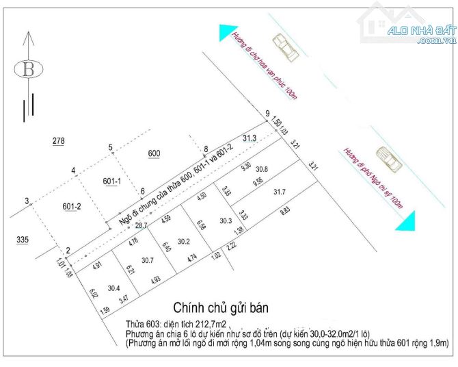 BÁN 217M2 ĐẤT VẠN PHÚC, Ô TÔ VÀO ĐẤT CHIA ĐƯỢC 6 LÔ CỰC ĐẸP, GIÁ HƠN 20 TỶ