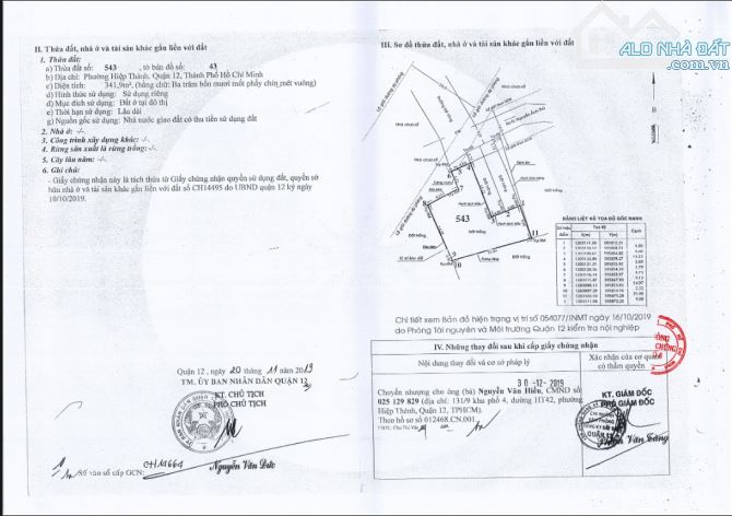 Cần bán đất khu vực Hiệp Thành, Quận 12