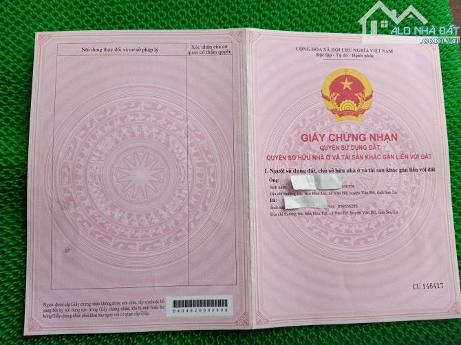 Cần bán mảnh đất vườn tại Vân Hồ Sơn La 15000m2 trong đó có 4700m2 đã có bìa nhỉnh 5 tỷ.