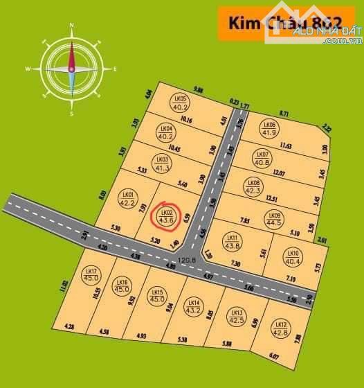 Lô góc 43m - ô tô đỗ cửa - tại Kim Thư - Kim Bài giá chỉ 1.x tỷ - 1