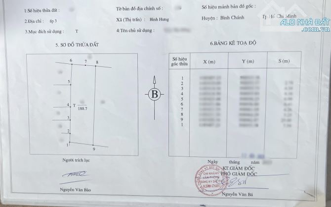 Bán miếng đất (có nhà cấp 4) QL50 Bình Hưng,Bình Chánh. Giá 1.55 tỷ TL - 3