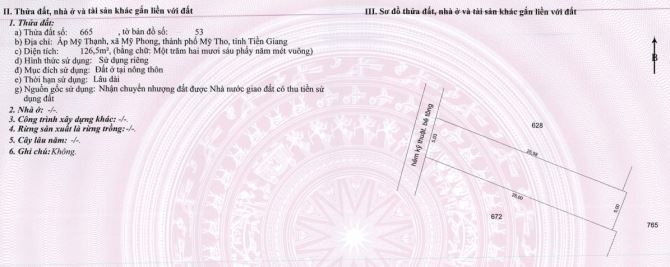 Lô đất nền 5x25 TC 100% - khu dân cư Cầu Bần, ấp Mỹ Thạnh, xã Mỹ Phong, TP.Mỹ Tho
