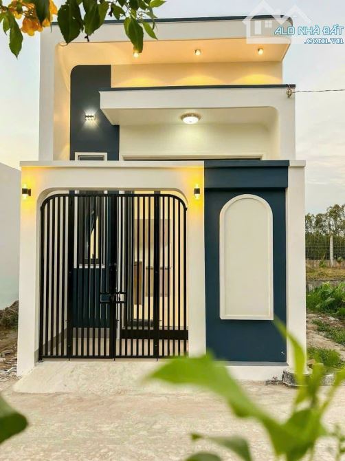 Bán Nhanh Nhà Mới Gác Lửng Sân Ôtô, Thổ Cư 100% Sổ Riêng, Ngay trường THCS Thạnh Phú - 1