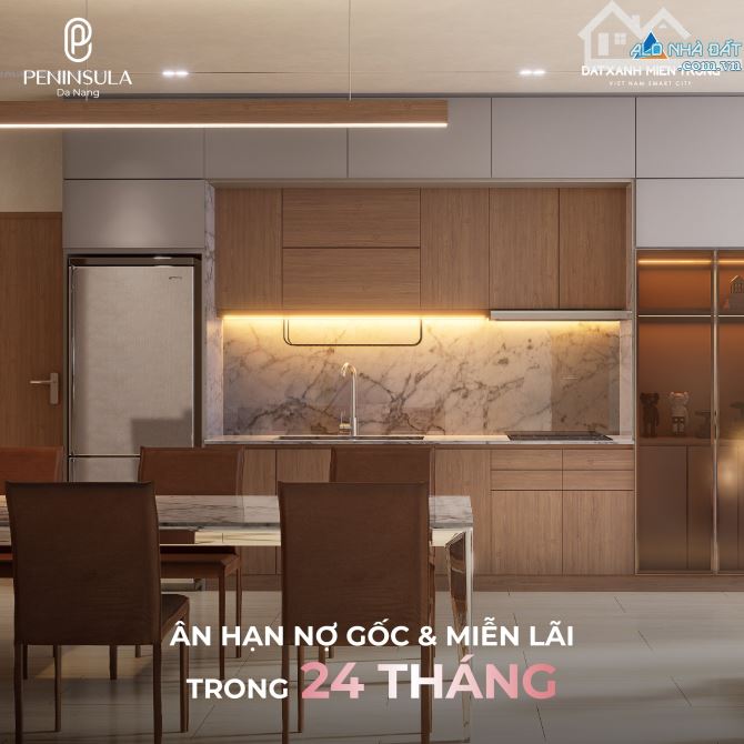 Chỉ 1,96 tỷ (43tr/m2) sở hữu ngay căn hộ hạng sang trực diện sông Hàn - Peninsula Đà Nẵng - 2