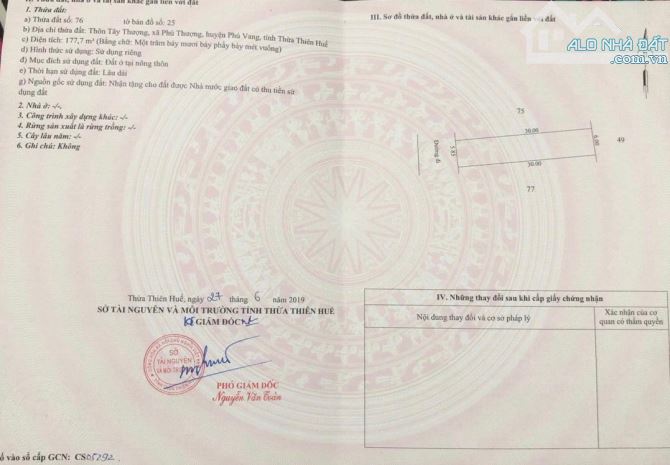 Bán đất 177,7m2 Mặt tiền Kiệt ôtô tránh nhau 326 Nguyễn Sinh Cung, phường Vỹ Dạ, TP Huế - 4
