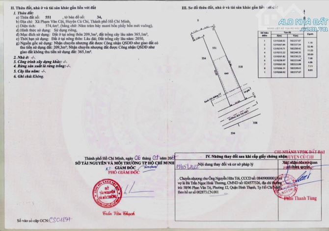 Chủ gửi bán lô đất 574m2 có sẵn 209m2 thổ cư mặt tiền đường Bùi Thị Điệt, xã Phạm Văn Cội - 4