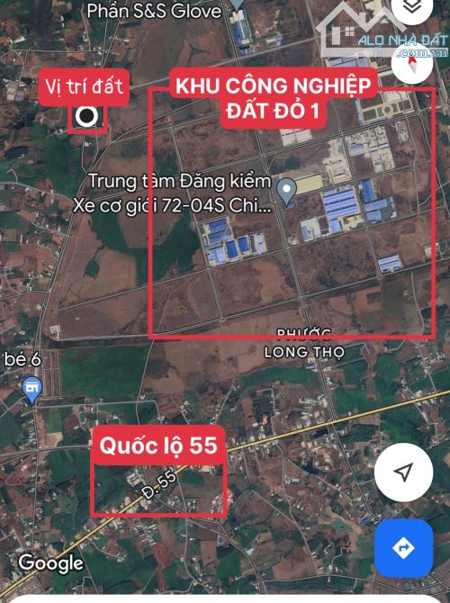 1441m2(20x56) nở hậu đẹp-plt- đất đỏ. Cặp hông kcn Đất Đỏ - 1