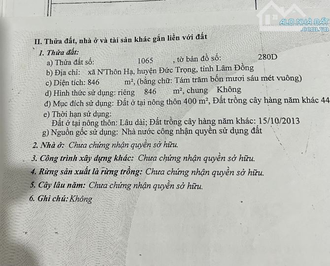 Cần bán đất mặt tiền đường nhựa QL27 xã Nthon Hạ, Đức Trọng, Lâm Đồng. - 3