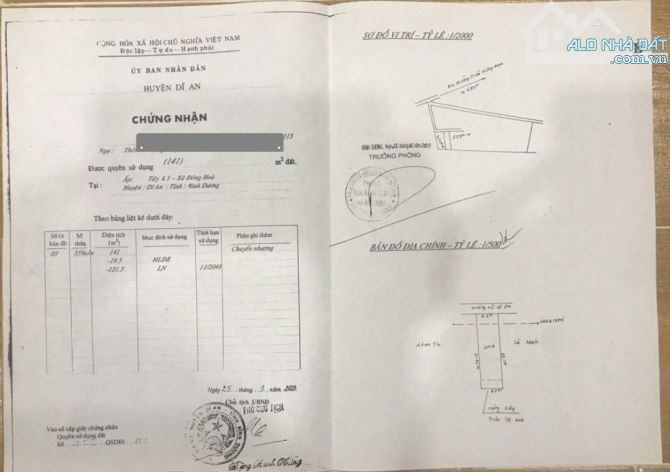 Giảm 300tr nhà 6.5x22m hẻm Hai Bà Trưng p.Đông Hòa gần Big C Dĩ An - 3