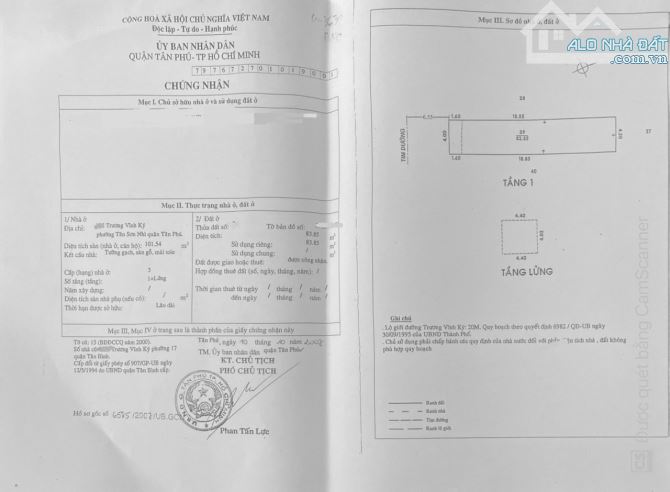 Mặt Tiền Giá Rẻ ,Trương Vĩnh Ký Tân Phú.84M Chỉ 10.2 Tỷ.CHỦ BÁN GẤP ,ĐỊNH CƯ NN.