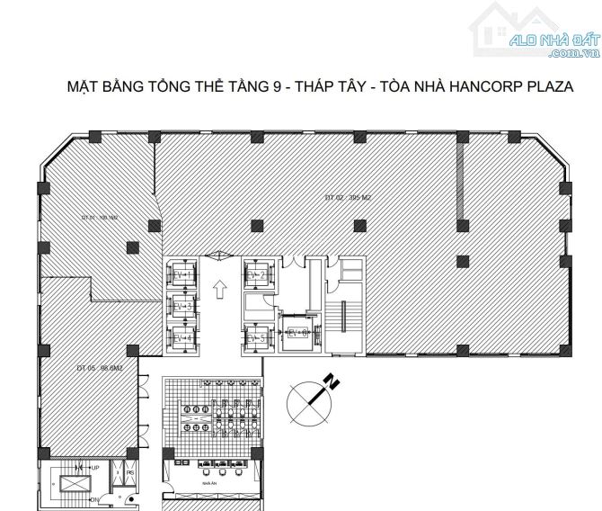 CHO THUÊ VĂN PHÒNG TÒA HANCORP PLAZA TẦNG 9 – 72 TRẦN ĐĂNG NINH CẦU GIẤY - 1