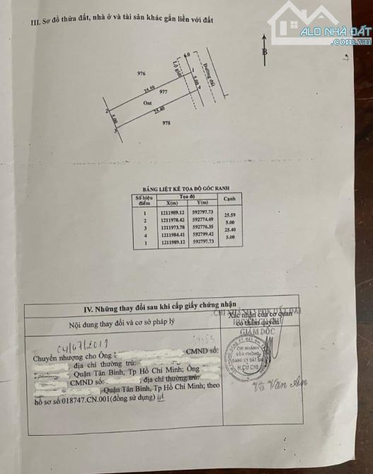 CẦN BÁN LÔ ĐẤT ĐƯỜNG TÂN THỚI NHÌ HÓC MÔN,SHR TỔNG 108,7M2 GIÁ 600TR - 1