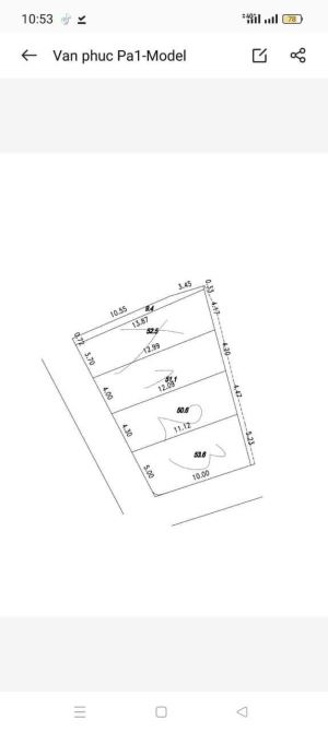 Cực đẹp..Bán đất Vạn Phúc _51m2_ ngõ ô tô thông_ 1.95 tỷ