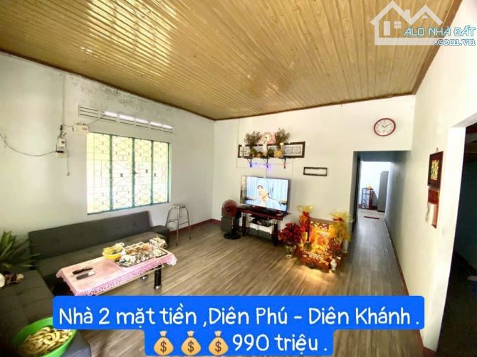 Cơ Hội Sở Hữu Nhà 2 Mặt Tiền Đắc Địa Tại Diên Phú - Diên Khánh Chỉ Với 990 Triệu - 1