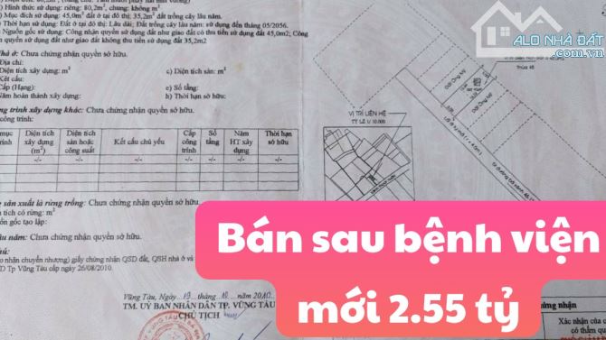 BÁN ĐẤT THÀNH PHỐ VŨNG TÀU GẦN BÃI TẮM 1KM DIỆN TÍCH 88M2 GIÁ 2.7 TỶ - 5