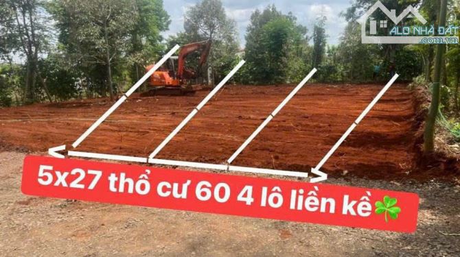 ĐẤT CUSUE GẦN NHÀ HH H’HEN KẸT VỐN BÁN LỖ 5x27M CHỈ 345TR/LÔ