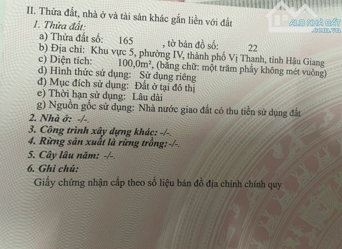 NỀN NHÀ VƯỜN GIÁ RẺ GẦN CHỢ P4 VỊ THANH HẬU GIANG - 2