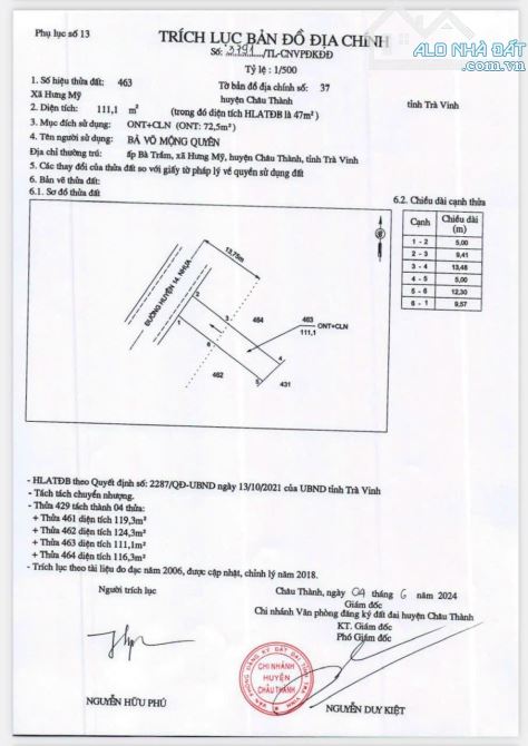 Cần bán đất mặt tiền đường hương lộ 14 xã Hưng Mỹ - 3