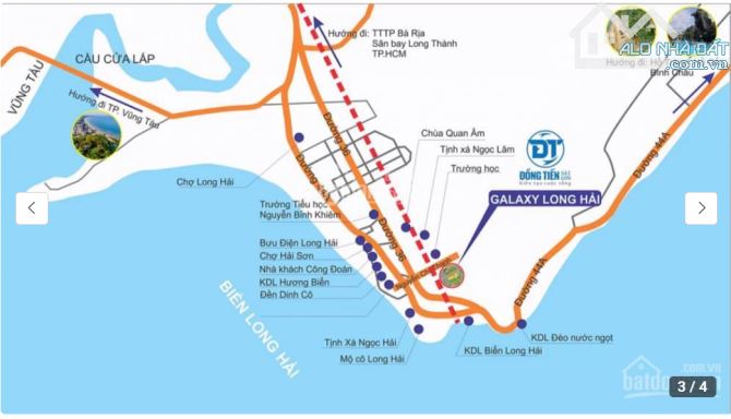 BÁN CĂN ĐẤT  1,700M2  MẶT TIỀN ĐƯỜNG HAI BÀ TRƯNG THỊ TRẤN LONG HẢI TỈNH BÀ RỊA VŨNG TÀU - 2