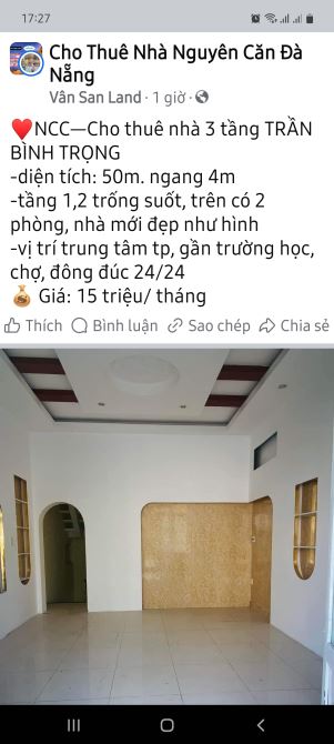 Cho thuê nhà 3 tầng mặt tiền TRẦN BÌNH TRỌNG, Hải Châu - 2