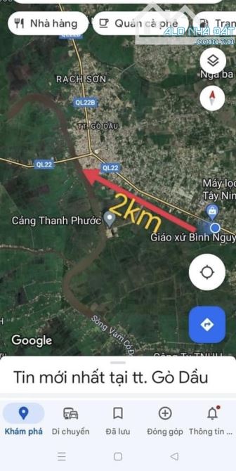 Đất Thị trấn gò dầu ,Gò Dầu Tây Ninh Giá 880tr ngang 20 dài 25 Sổ hồng riêng - 3