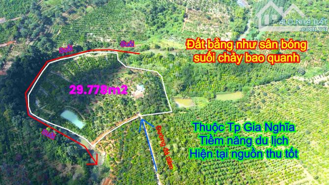 View suối lớn giá rẻ tại thành phố Gia Nghĩa - Gần đoạn mở cao tốc Đắk R