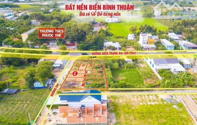 Đất ven biển Liên Hương, Bình Thuận giá sốc chỉ 14,5 triệu/ m2 full thổ cư. - 1