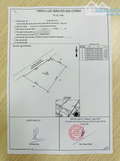 Thị Trấn Phước Hải - Đất Đỏ - BRVT 🌈DT 689,5m2 GIÁ 3 TỶ 700 - 3