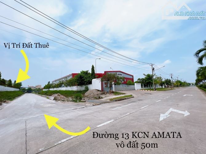 Cho thuê bãi để xe gần 1000m2 đầu đường 13 kcn amata chỉ 7tr - 1